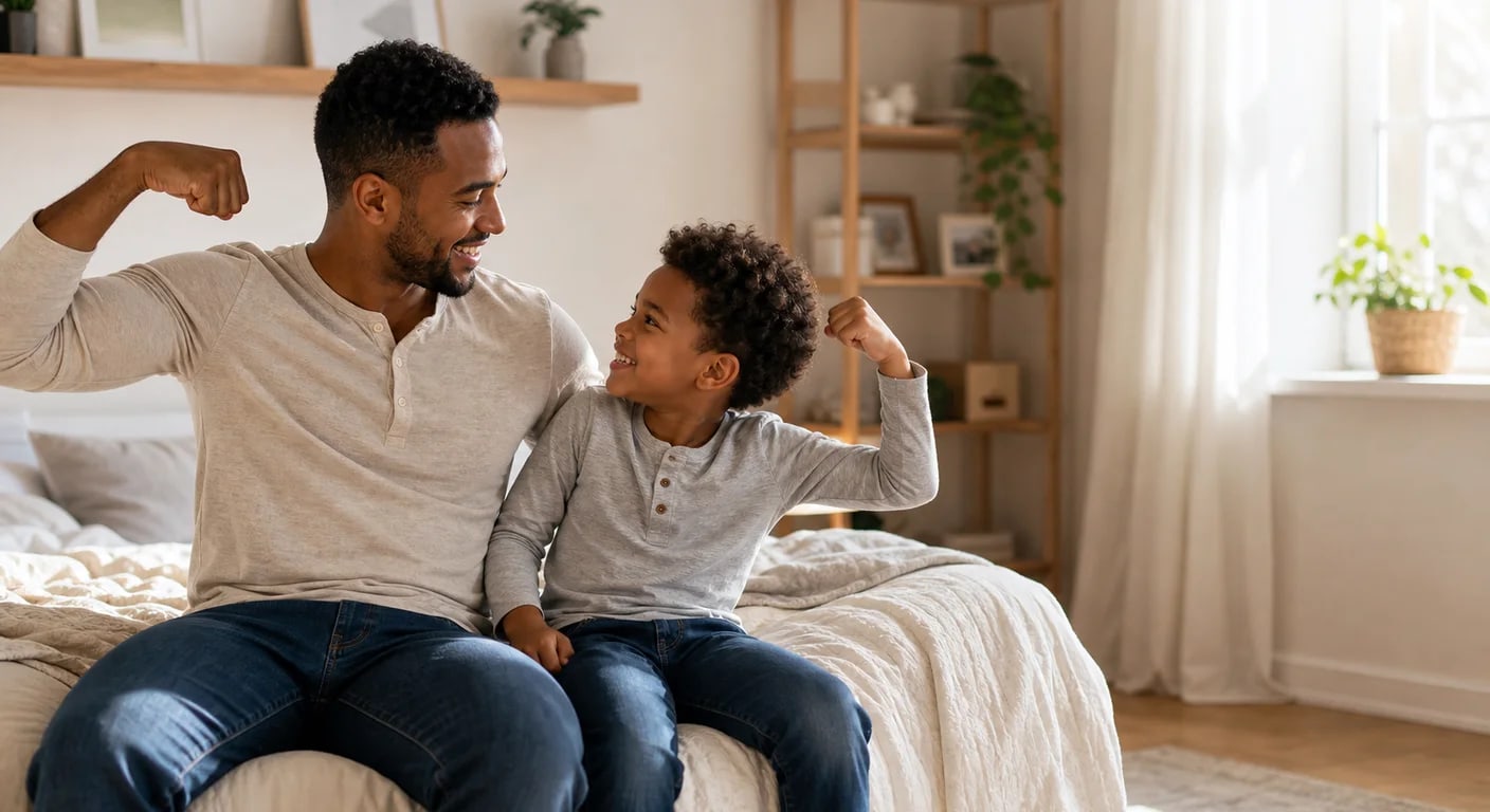 A family speaking with a pediatric clinician